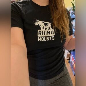 Hanes Heavyweight Rhino Mounts Graphic Tee
